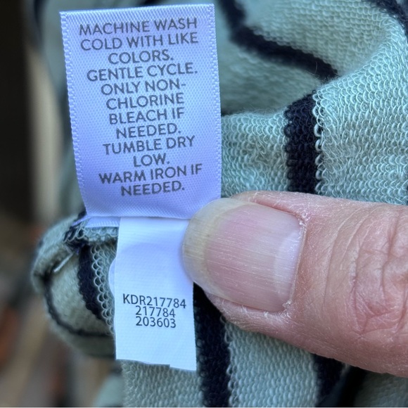 J. Jill Mint Green Striped Tunic Dress with pockets NWT womens size 1X - Picture 5 of 8